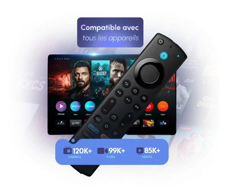 OTT Premium compatible avec Smart TV, boîtiers TV et tous vos appareils